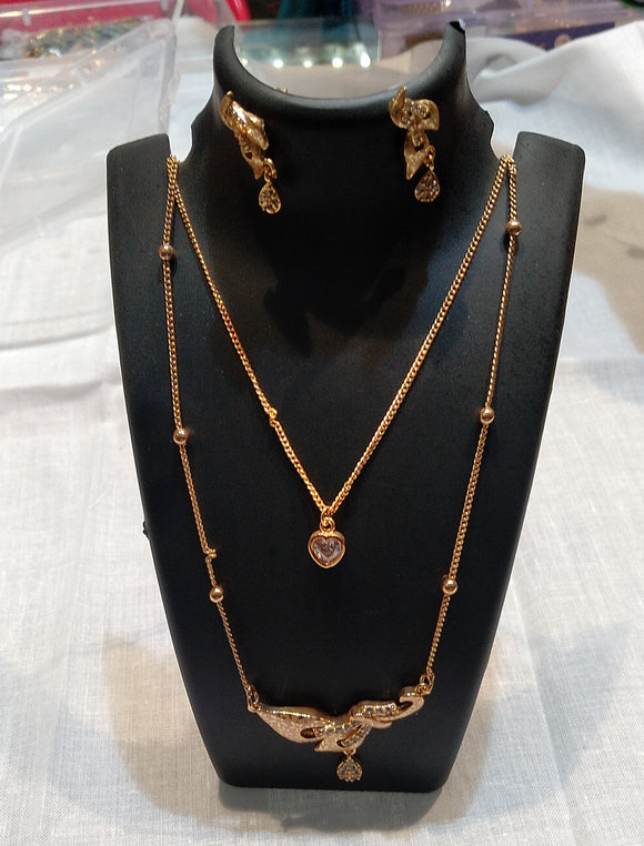 Set of Women's Mangalsutra,Necklace and Earings