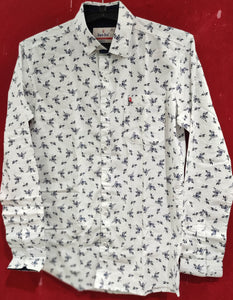 Men's Long Sleeve Printed Shirt
